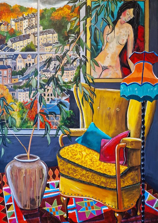 Donna Flowers-Dorning - Bohemian Hebden View - A4 print artwork