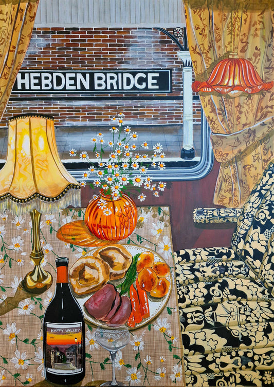 ning - Hebden Steam Train - A4 print artwork