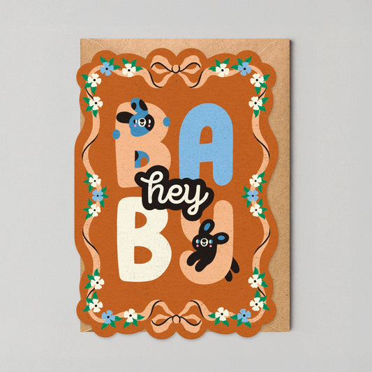 Hey Baby Card by Studio Boketto