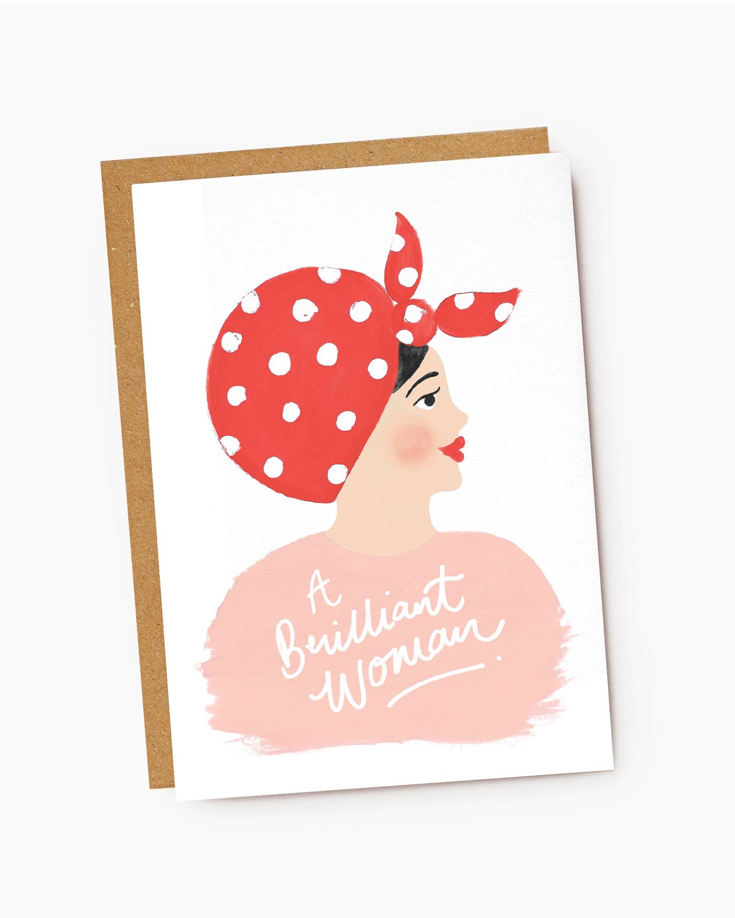 white card for a brilliant woman, birthday card