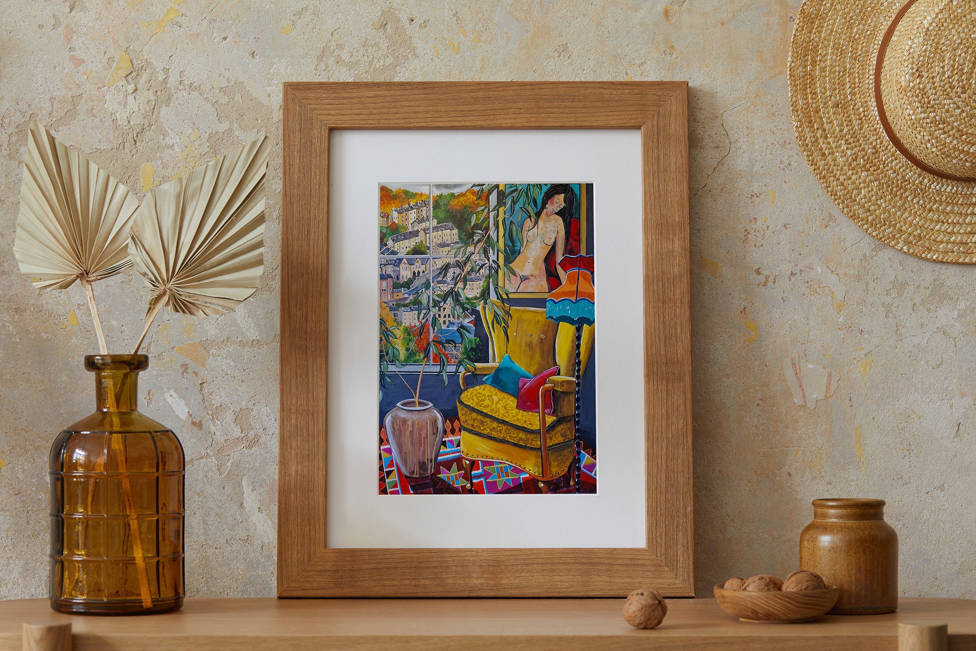 Donna Flowers-Dorning -  Bohemian Hebden View - A4 print artwork