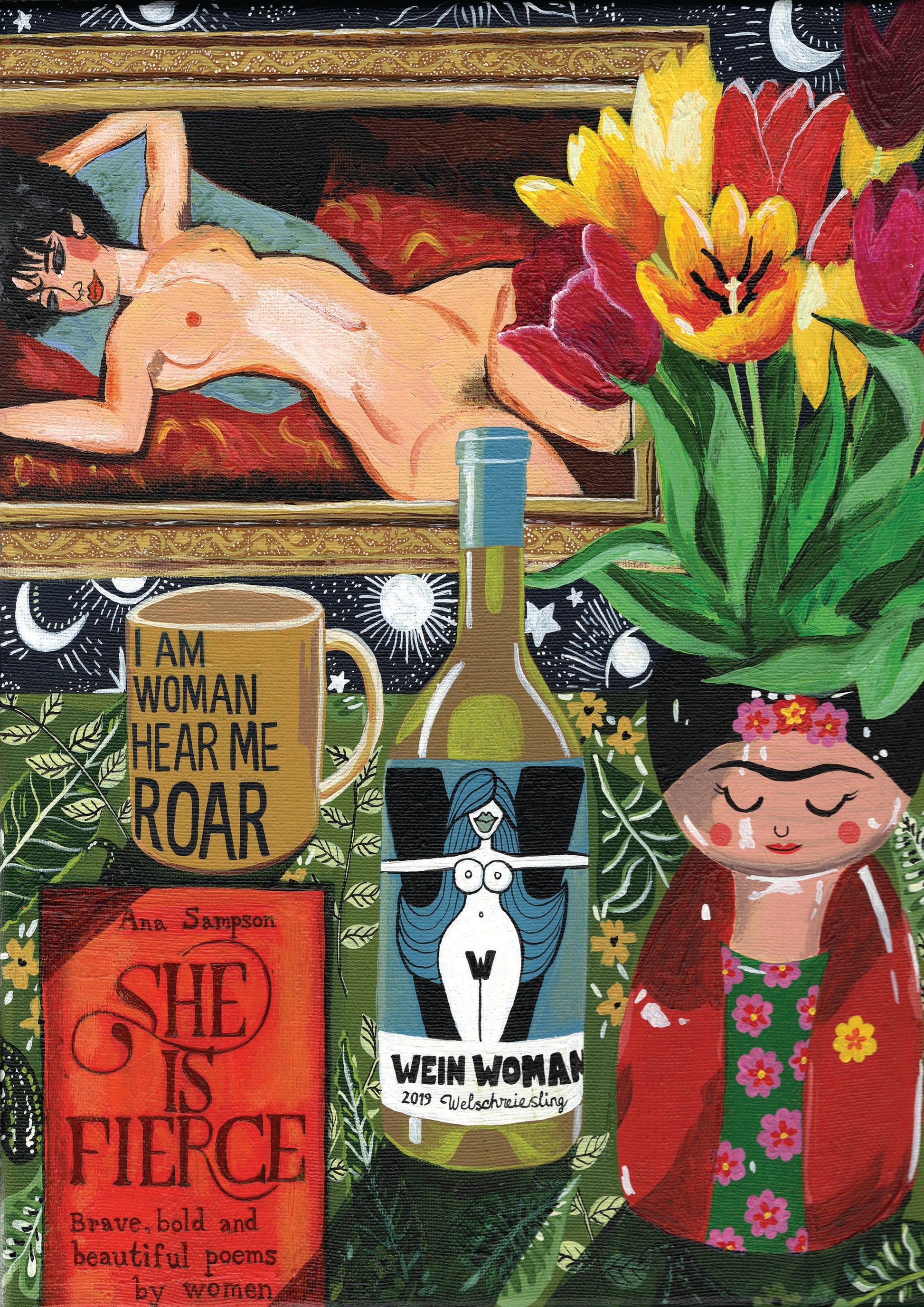 Donna Flowers-Dorning -  I Am Woman - A4 print artwork