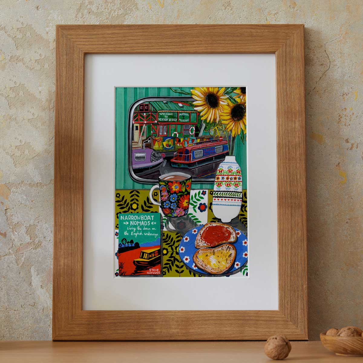 Donna Flowers-Dorning -  Narrowboat Nomads - A4 print artwork