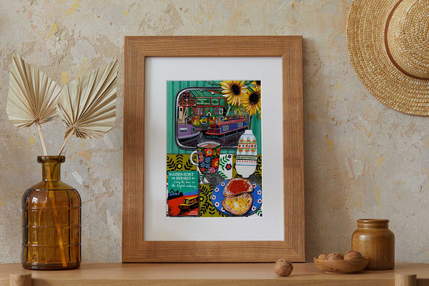 Donna Flowers-Dorning -  Narrowboat Nomads - A4 print artwork