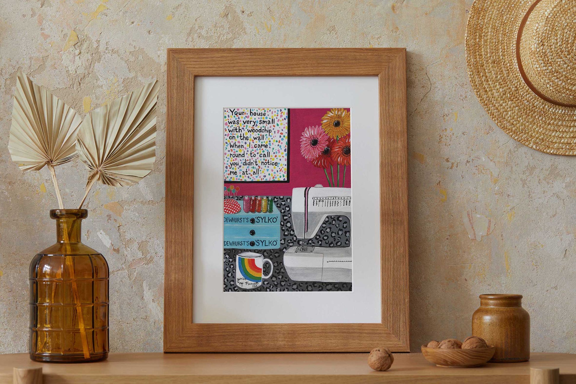 Donna Flowers-Dorning -  Sewing Room - A4 print artwork