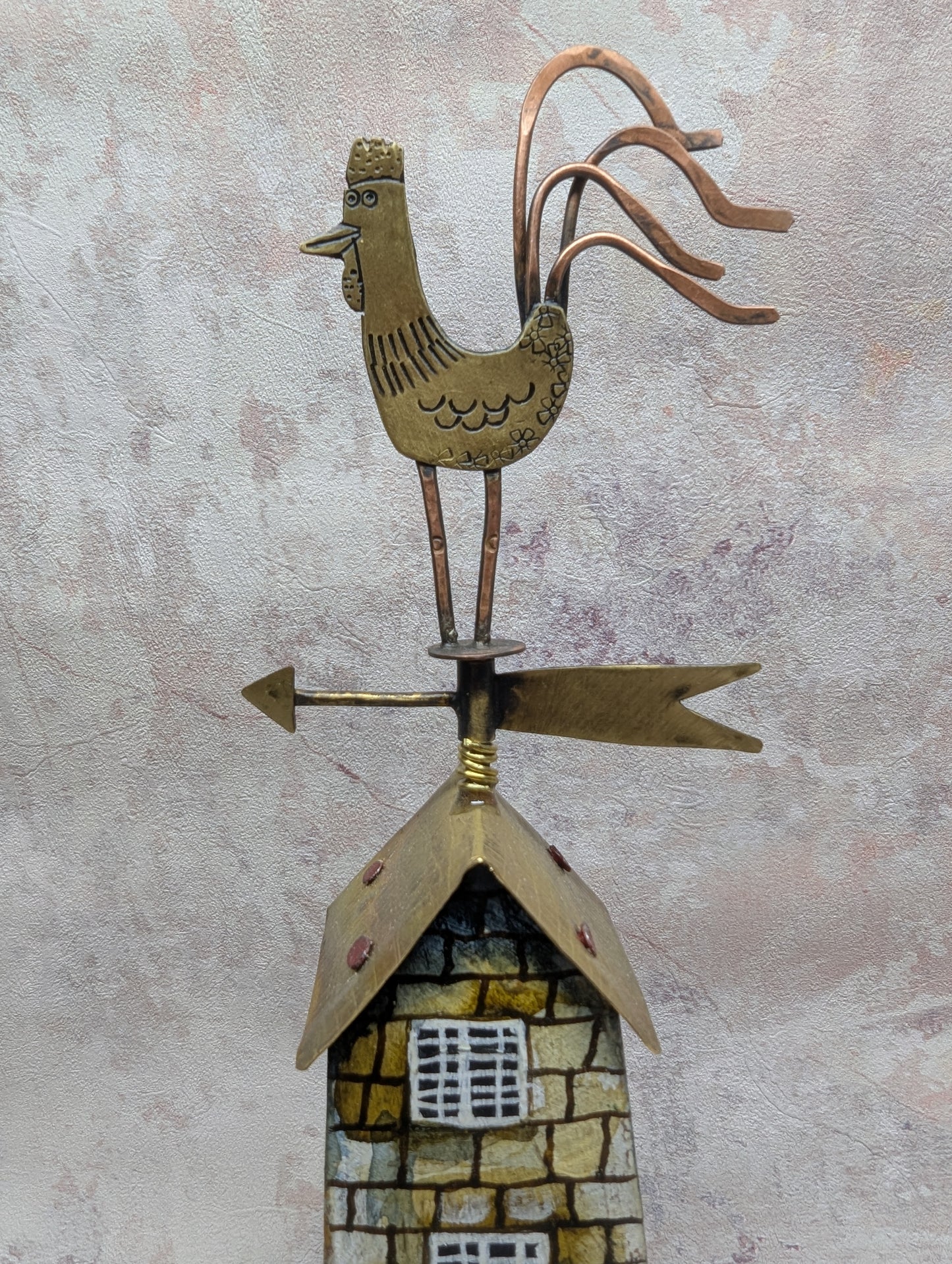Frances Noon house with a cockerel on roof