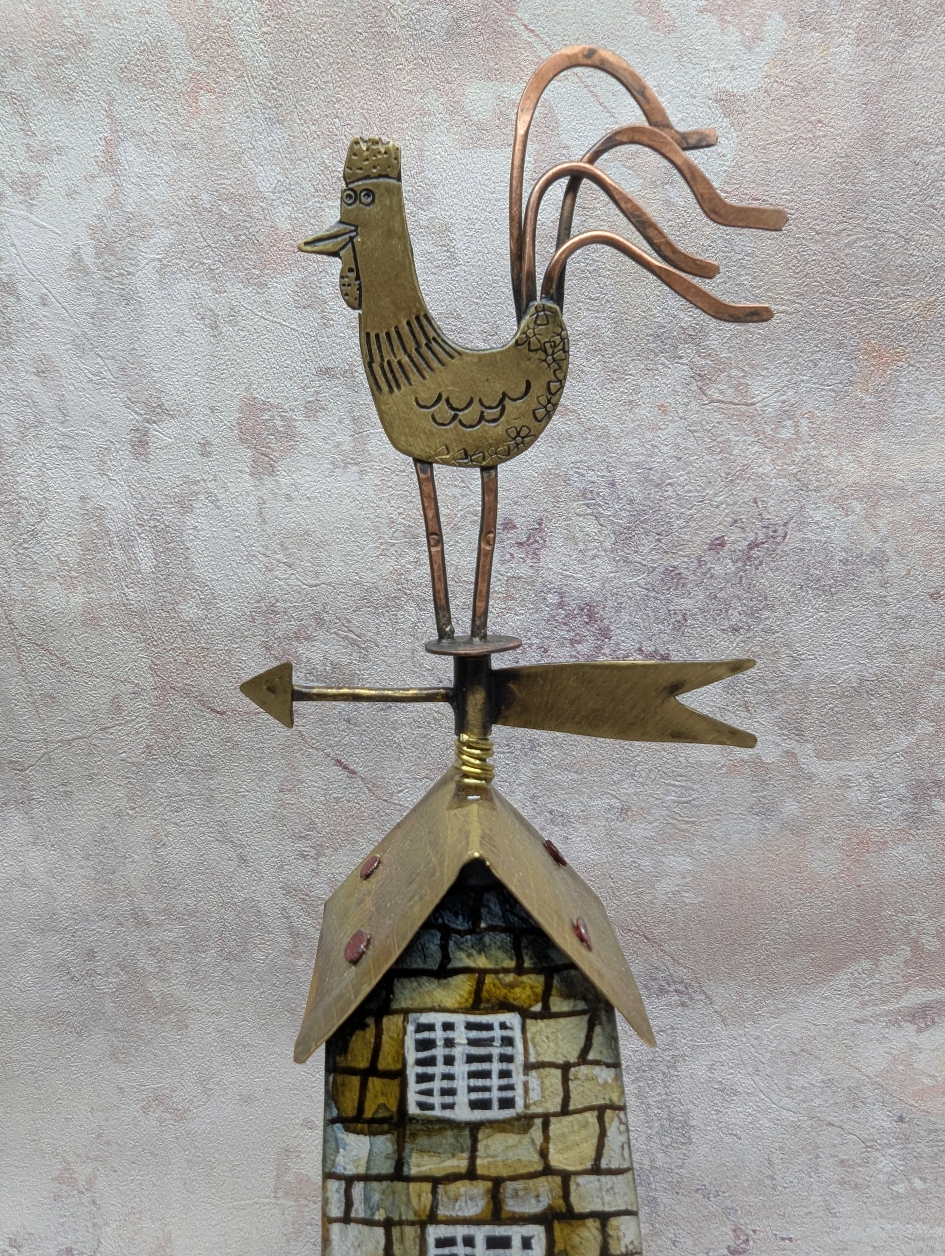 Frances Noon house with a cockerel on roof