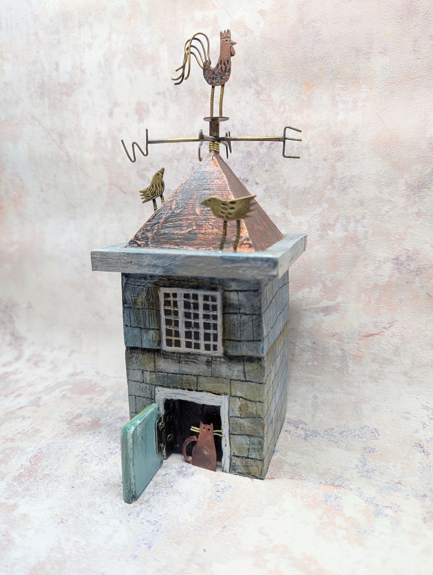 Frances Noon large house and weather vane door open