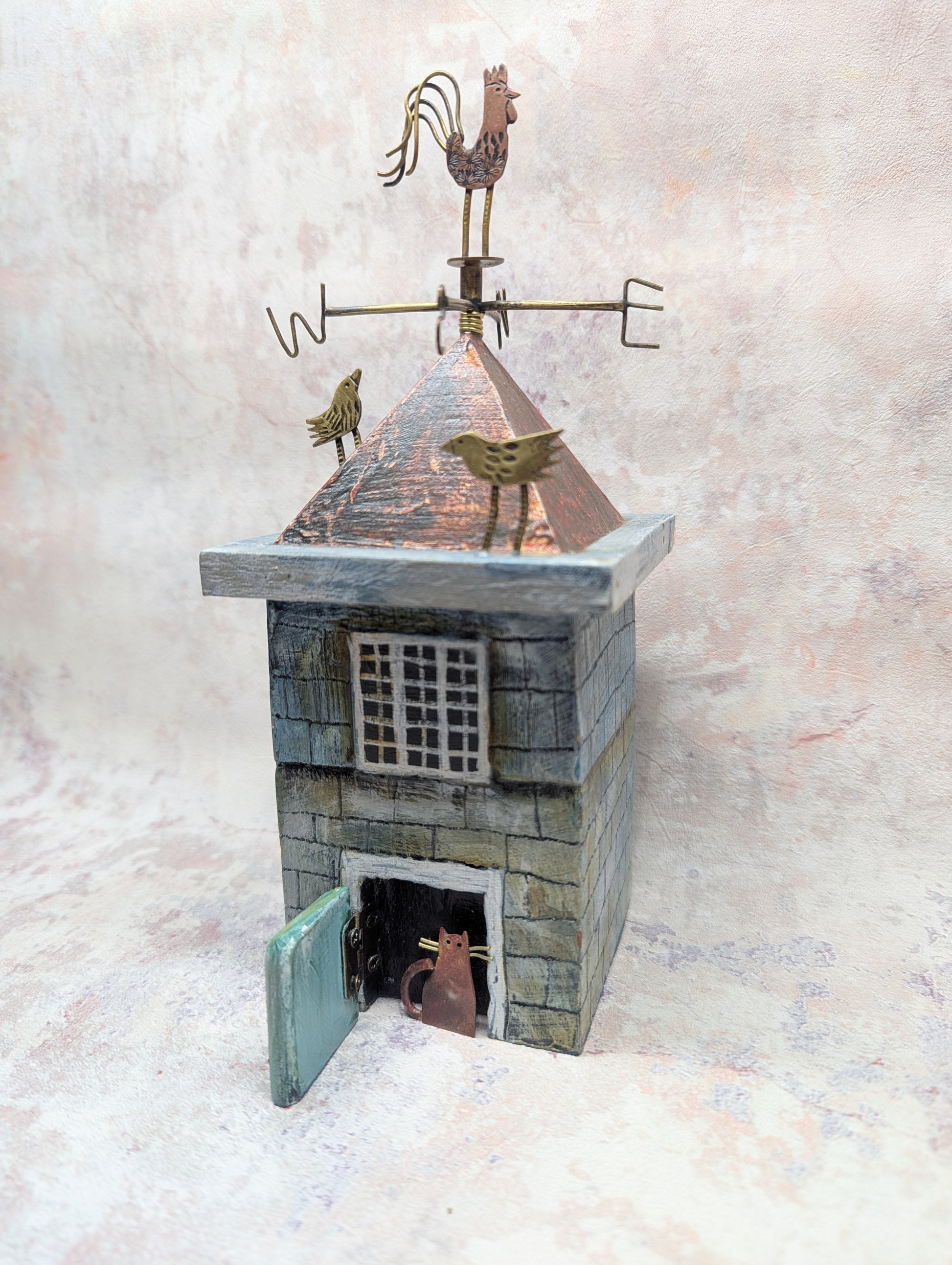 Frances Noon large house and weather vane door open