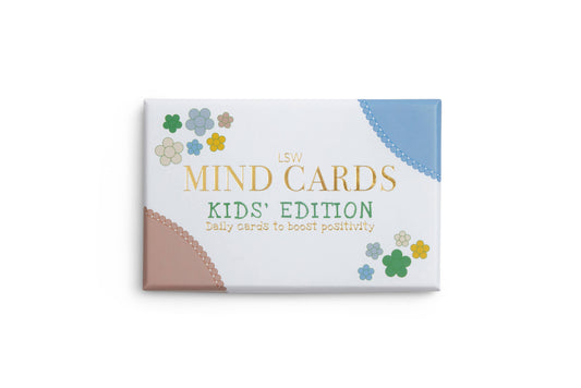 A pack of LSW Mind Cards: Kids Edition with colorful decorative elements and text on the cover for Heart Gallery