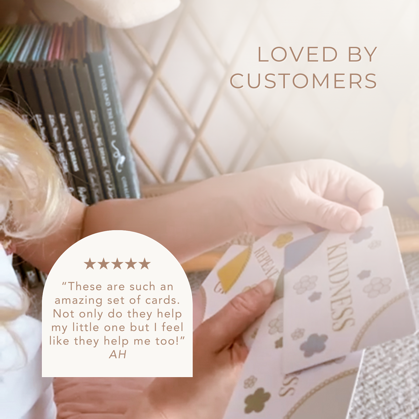 Customer testimonial for Mind Carads Kid's Edition by LSW for Heart Gallery