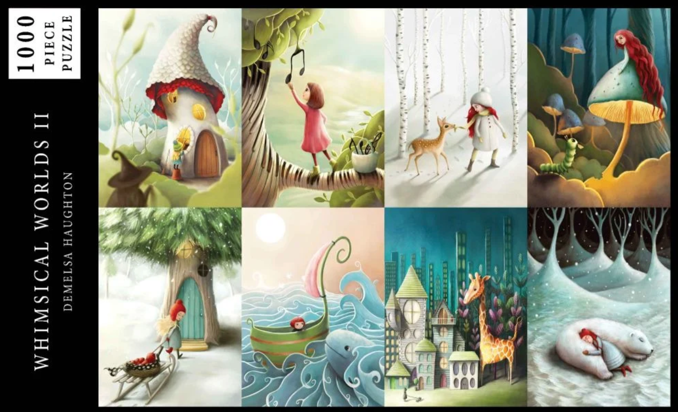 WHIMSICAL WORLDS II JIGSAW BY DEMELSA HAUGHTON 1000 PIECES