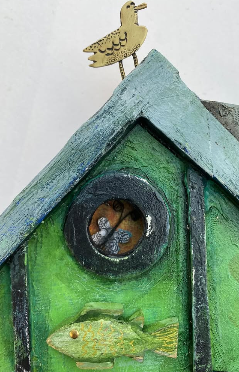 Frances Noo mixed media wall sculpture